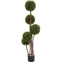 Kenia Green Boxwood Indoor/Outdoor Silk Tree