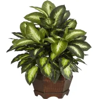 Mellie Green Dieffenbachia Silk Plant
