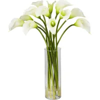 Delissa White Lily Silk Floral