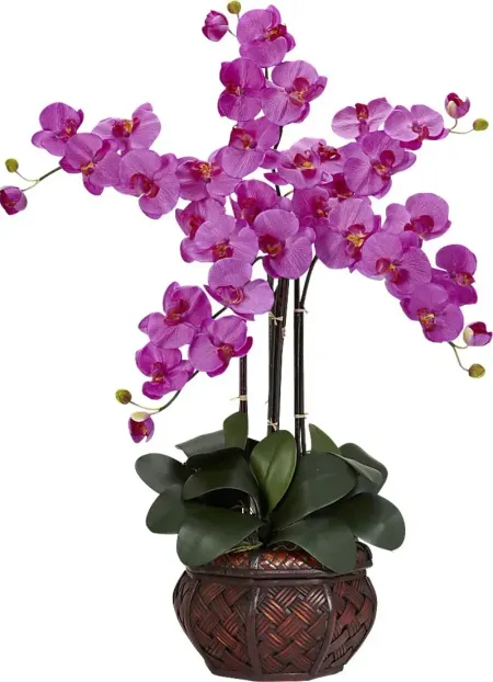 Criselda Purple Orchid Silk Floral