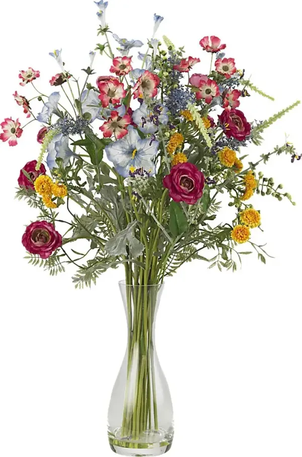 Cammy Green Mixed Silk Floral