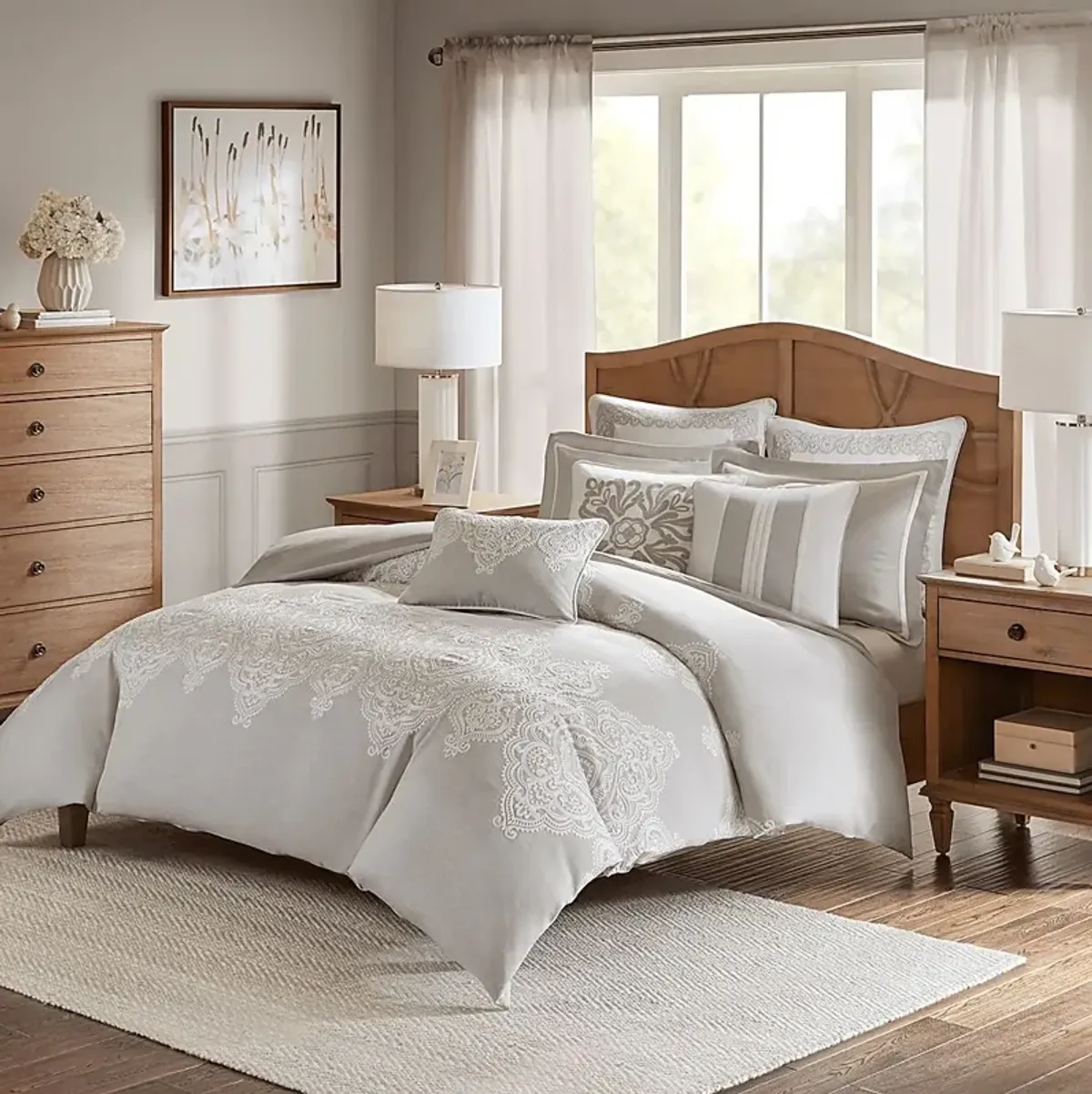 Diandra Natural 9 Pc King Comforter Set