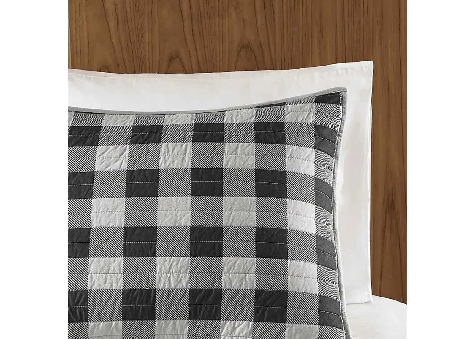 Alando Gray 3 Pc King Quilt Set