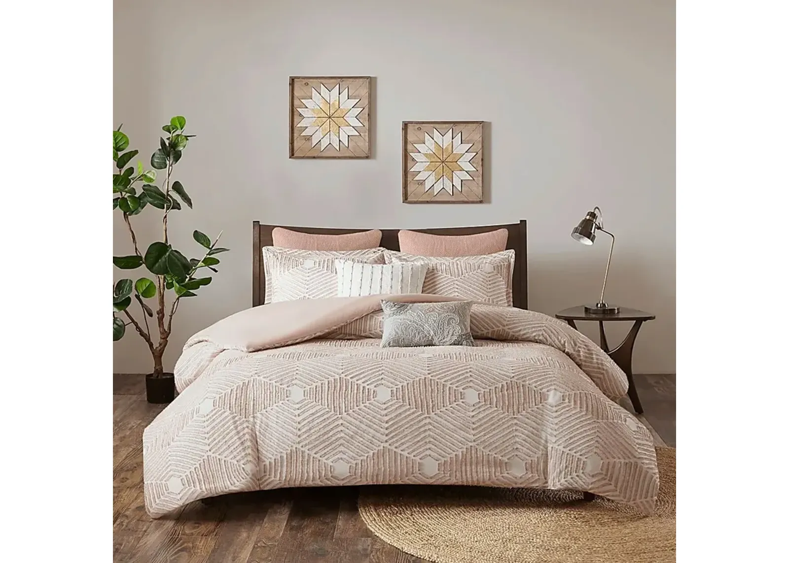 Katara Blush 3 Pc Queen Comforter Set