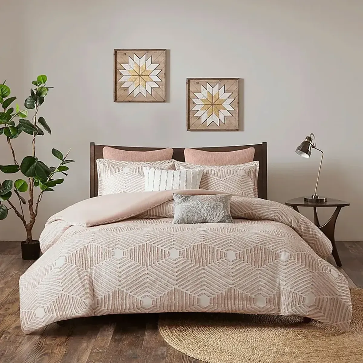 Katara Blush 3 Pc Queen Comforter Set