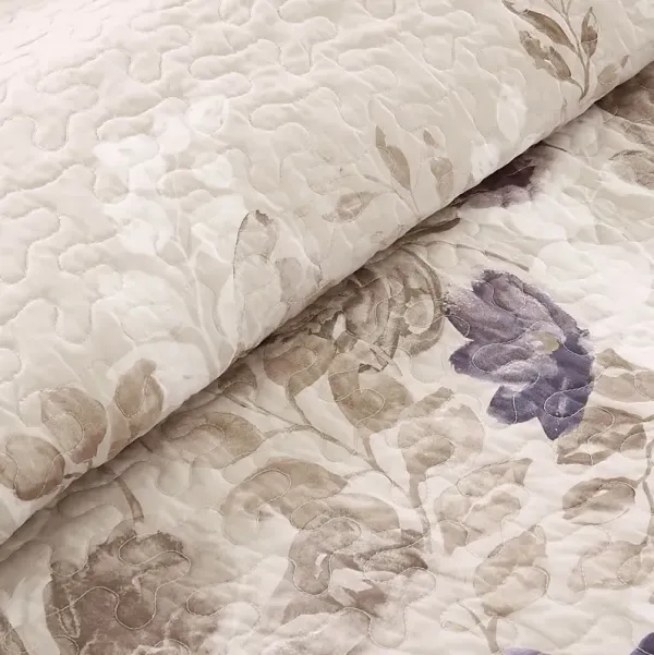 Janelis Taupe 6 Pc King Coverlet Set
