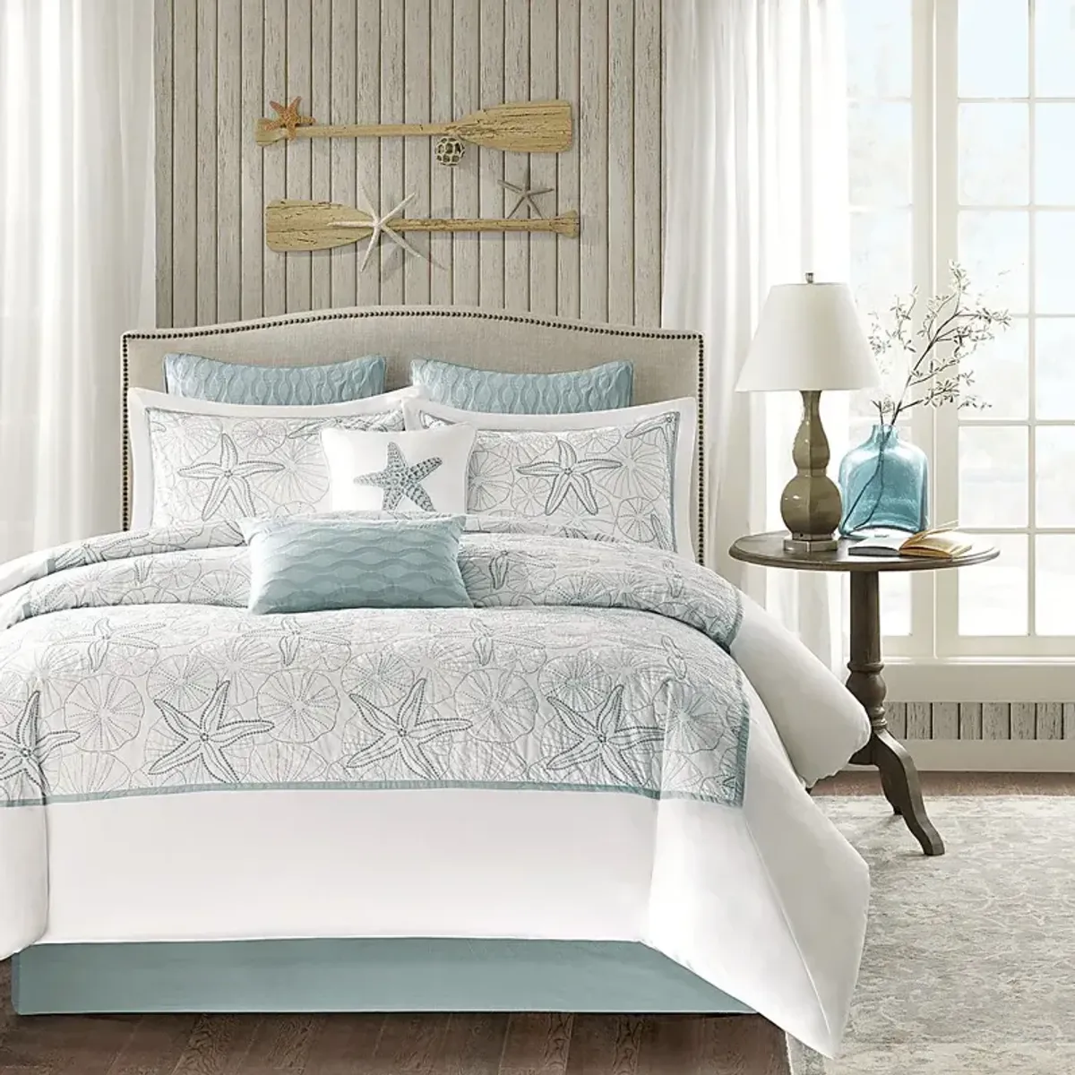 Emaline White 4 Pc California King Comforter Set