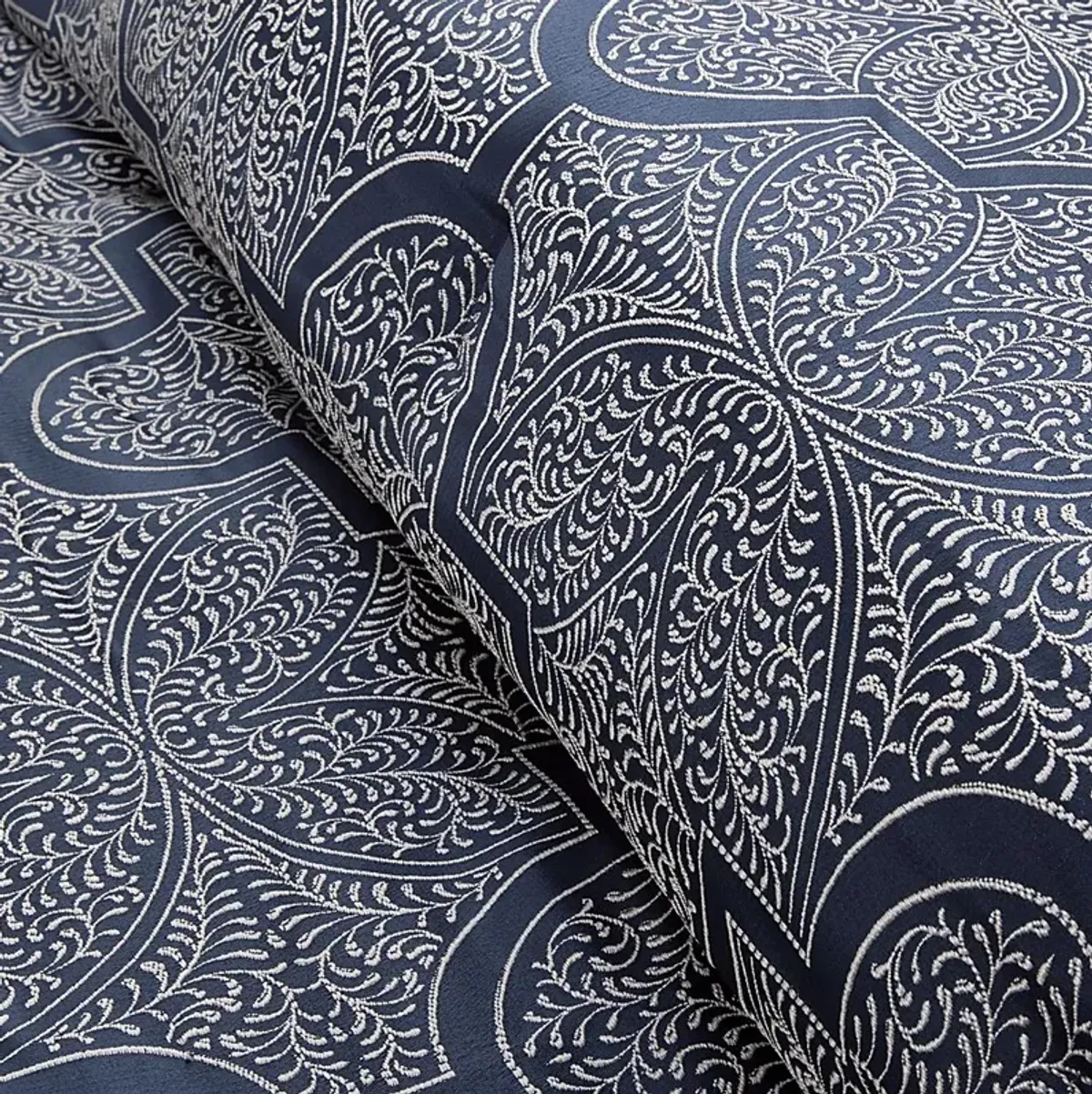 Diala Navy 8 Pc Queen Comforter Set