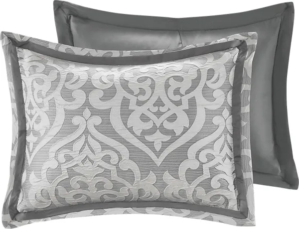 Magali Silver 8 Pc California King Comforter Set