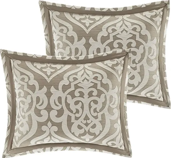 Zaida Tan 8 Pc California King Comforter Set