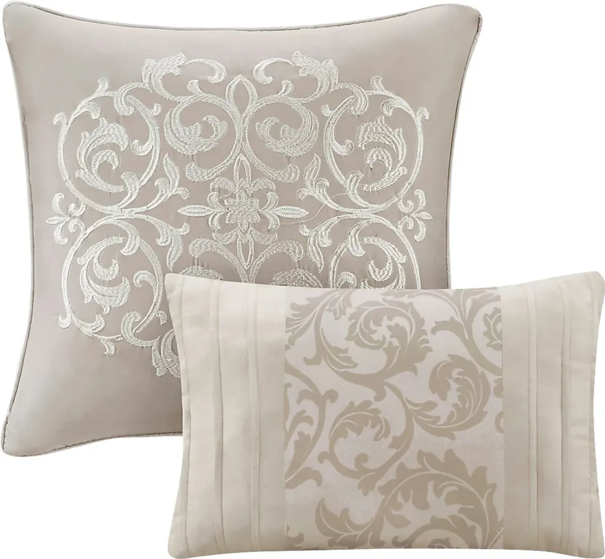 Nalianna Beige 8 Pc Queen Comforter Set
