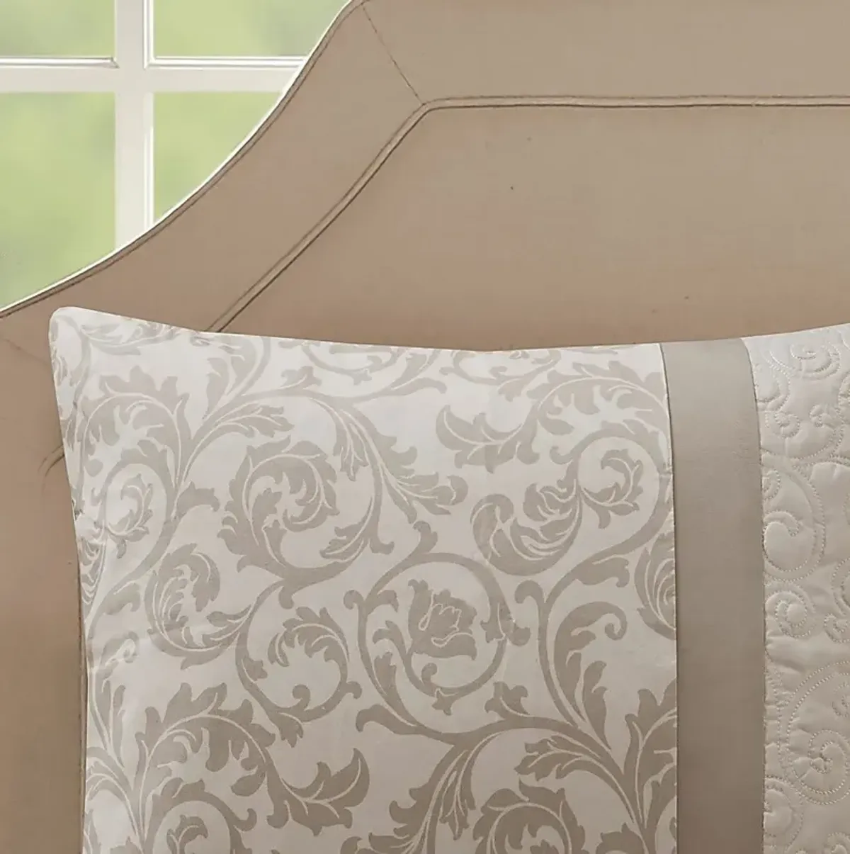 Nalianna Beige 8 Pc California King Comforter Set