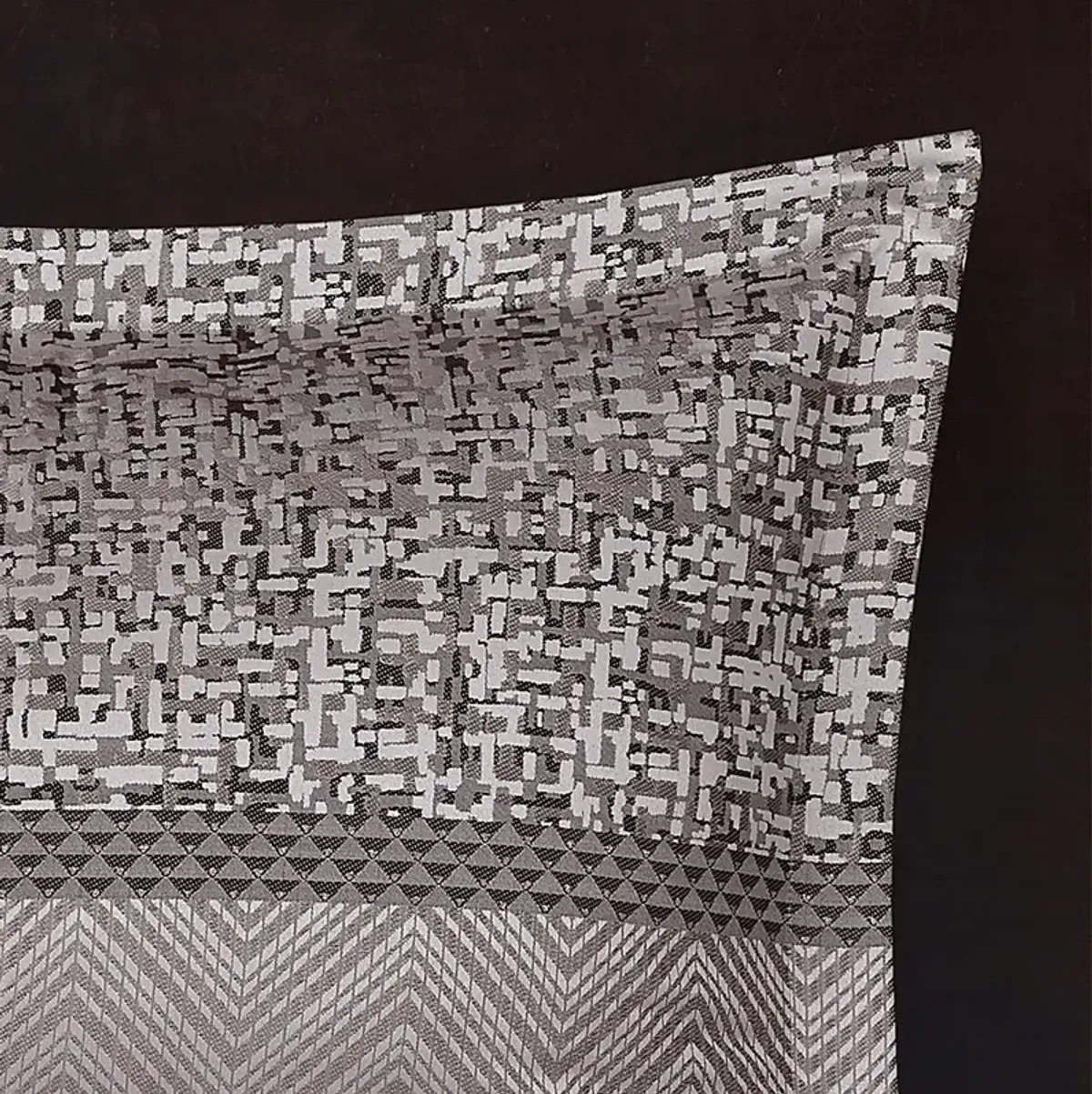 Zair Gray 7 Pc Queen Comforter Set