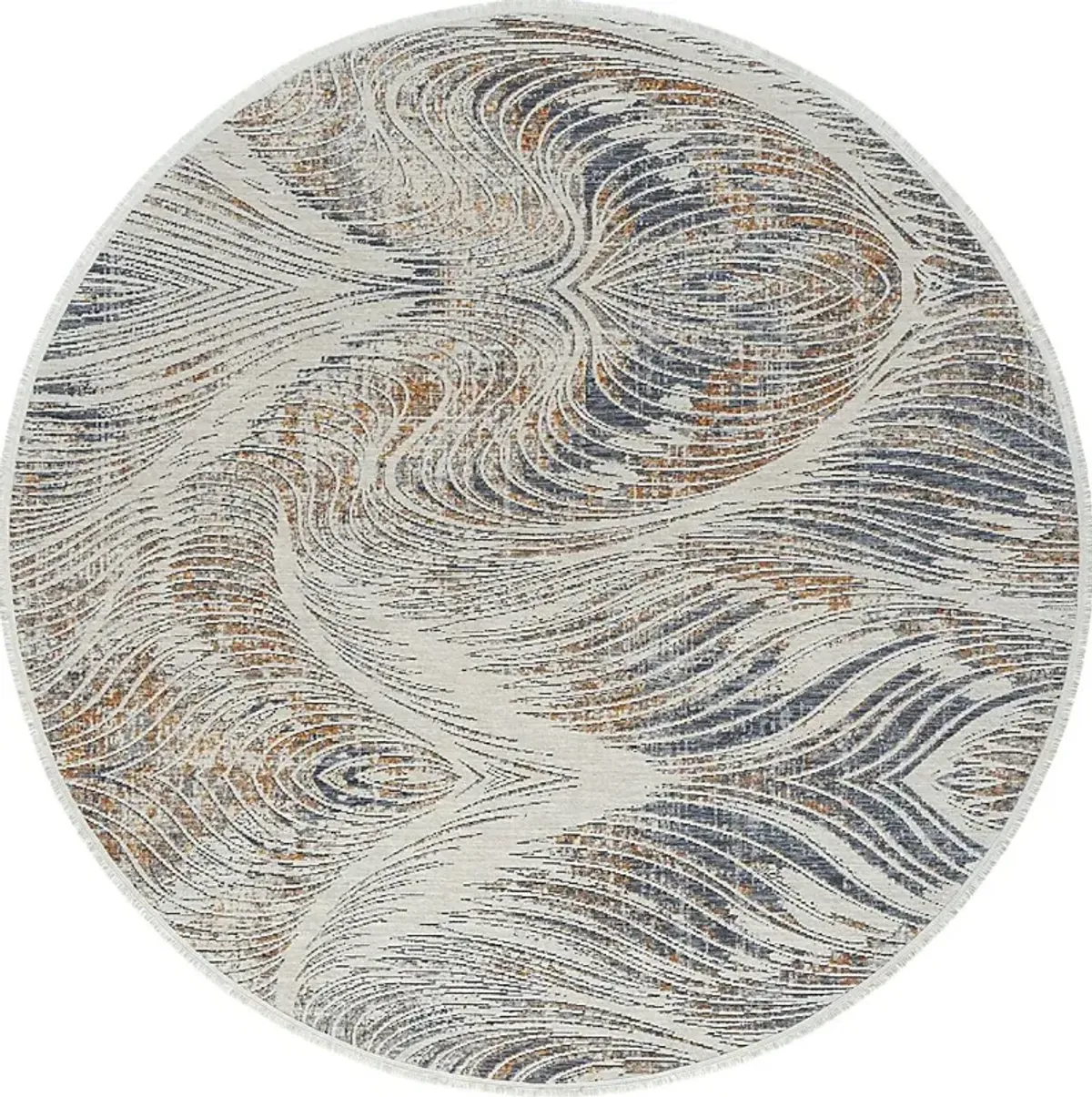 Torric Ivory 5'3 Round Rug