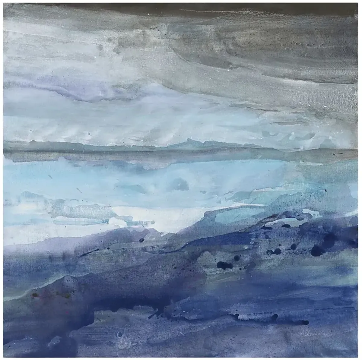 The Start Of A Storm Blue Artwork