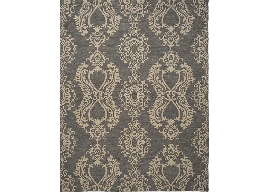 Wapery Gray/Silver 5' x 8' Rug