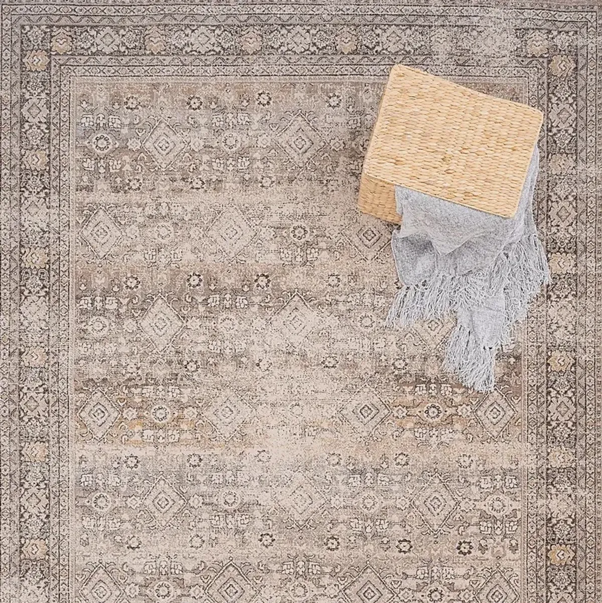 Delstead Smoke Gray 5'3 x 7'6 Rug