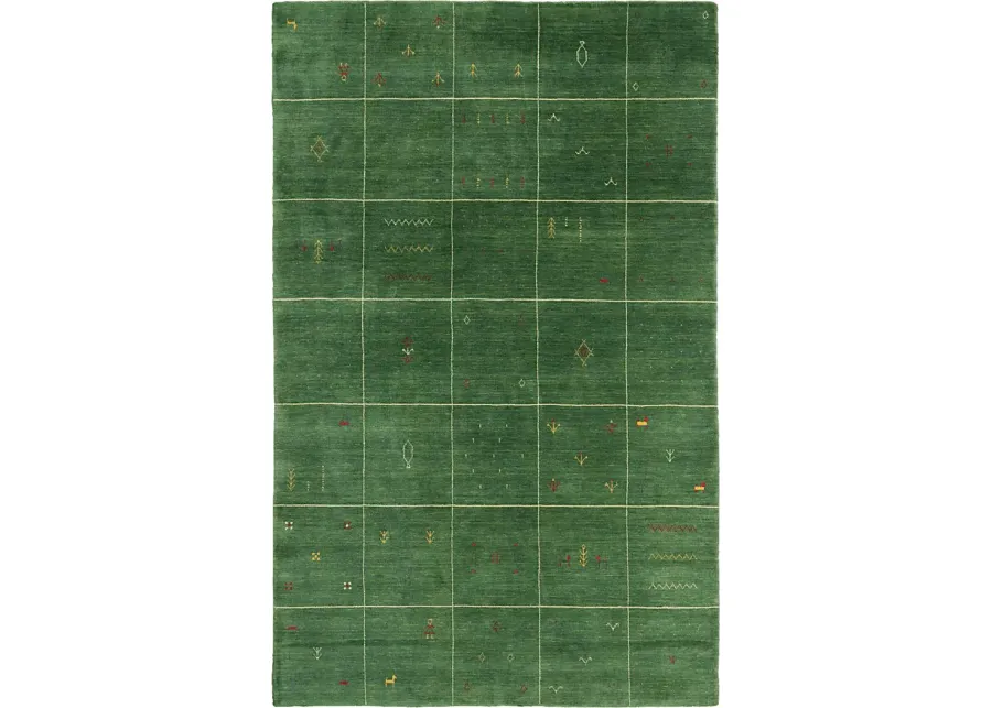 Laniberry Green 5' x 8' Rug