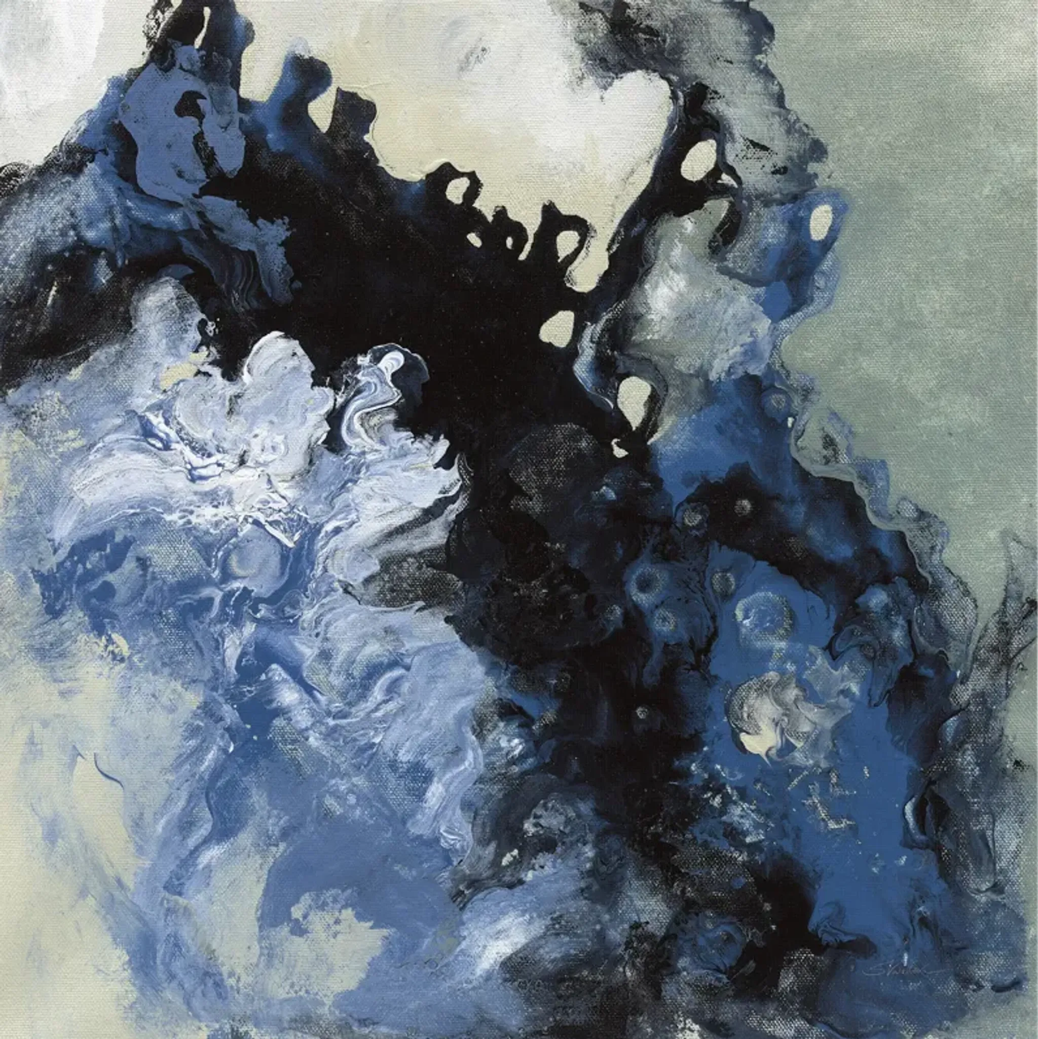 Profound Search Blue Artwork | Furniture.com
