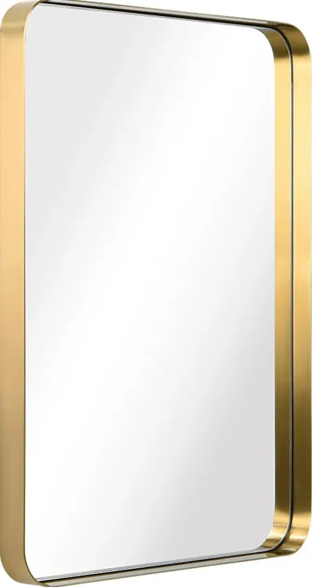 Zaylee Gold Rectangular Mirror