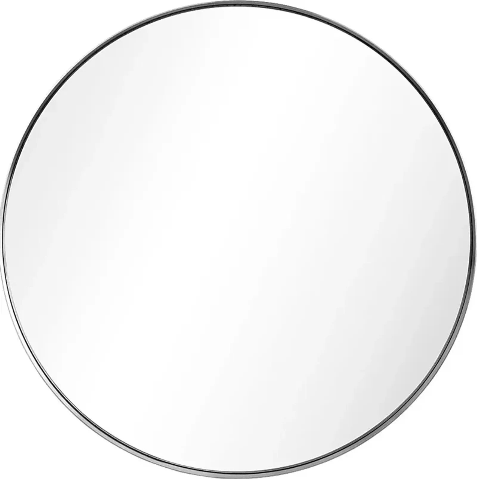 Zaylee Silver Round Mirror