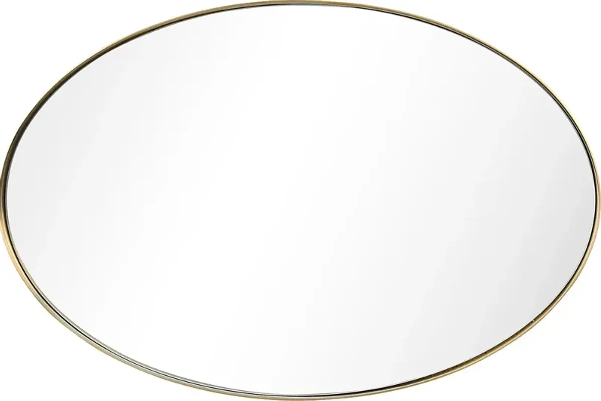 Zaylee Gold Oval Mirror