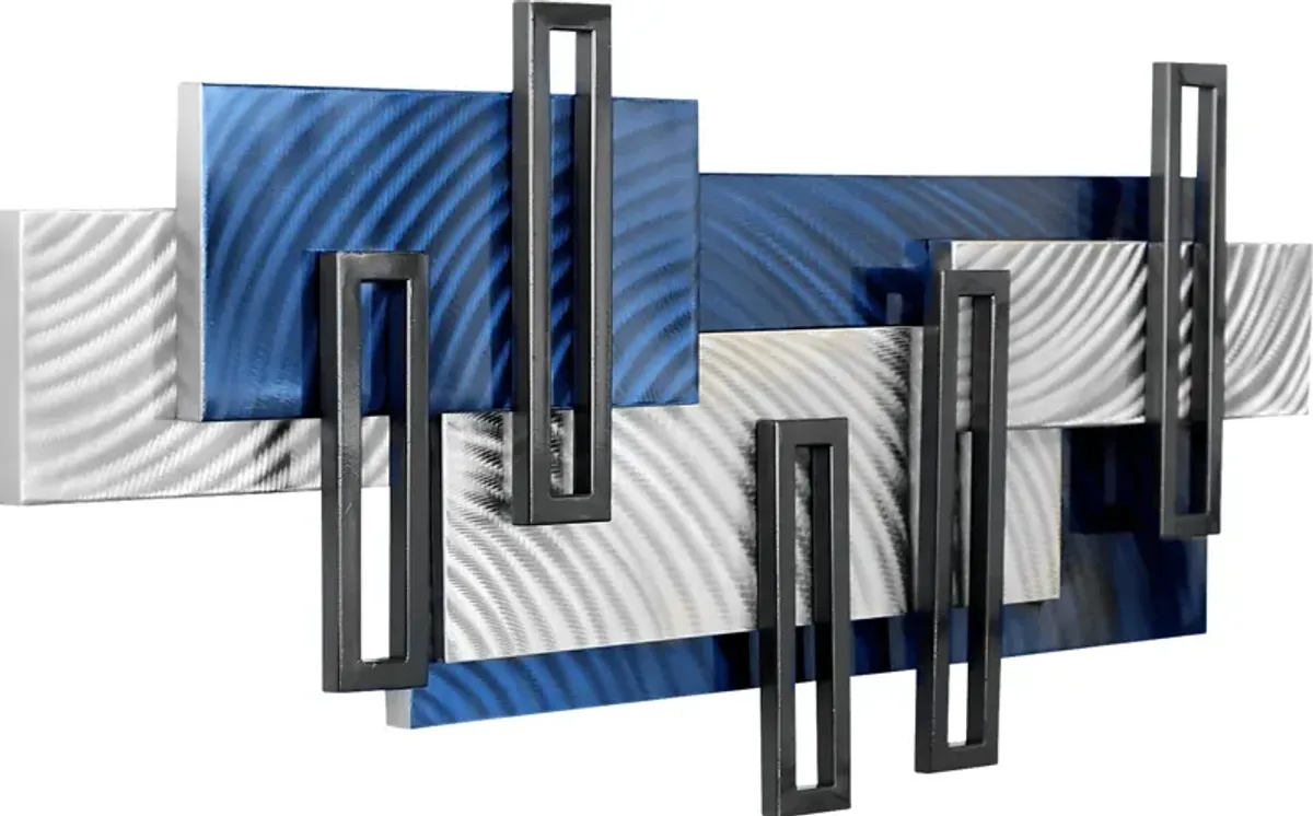 Zyler Blue Wall Decor