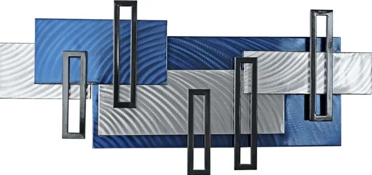 Zyler Blue Wall Decor