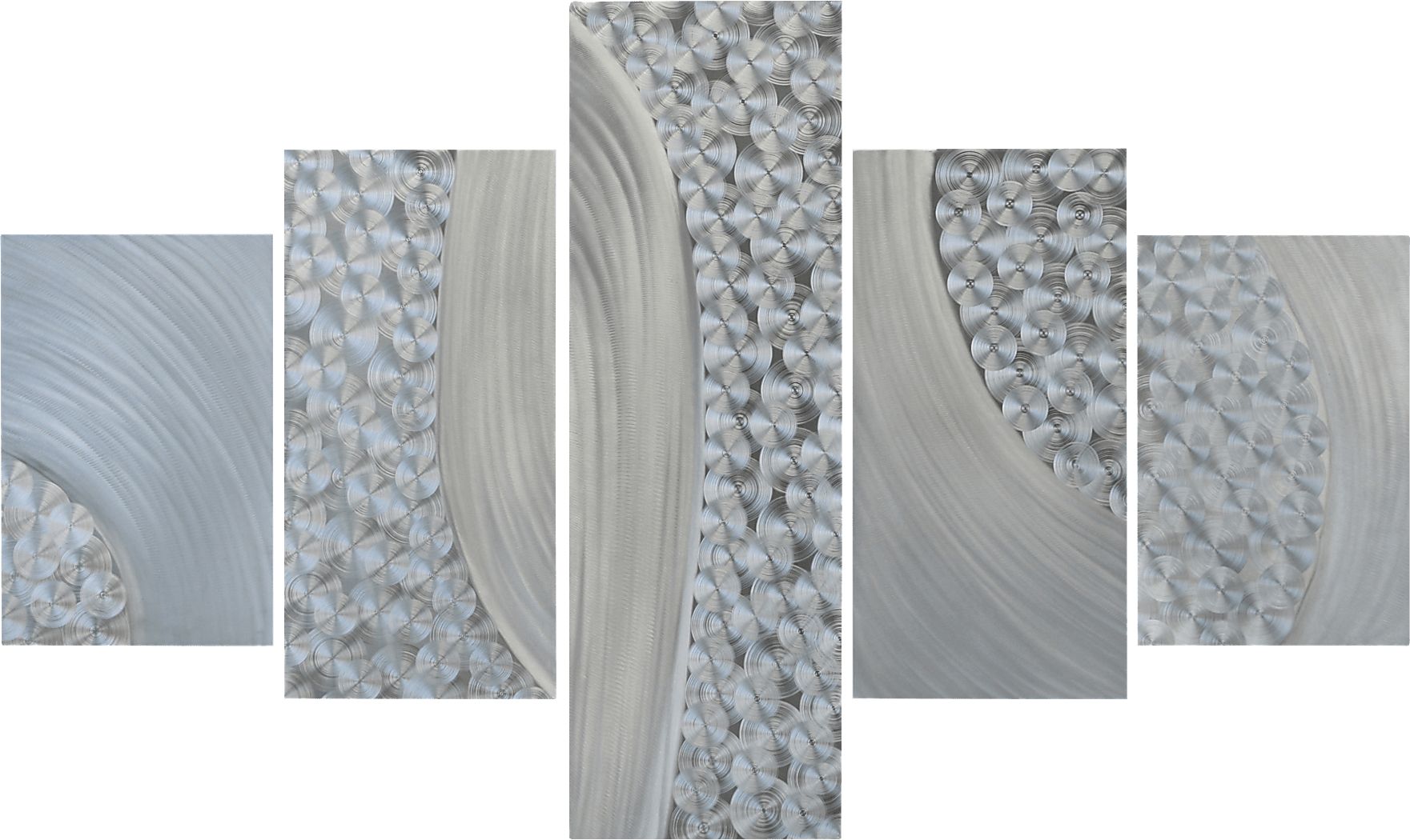 Ryver Silver Wall Decor Set of 5