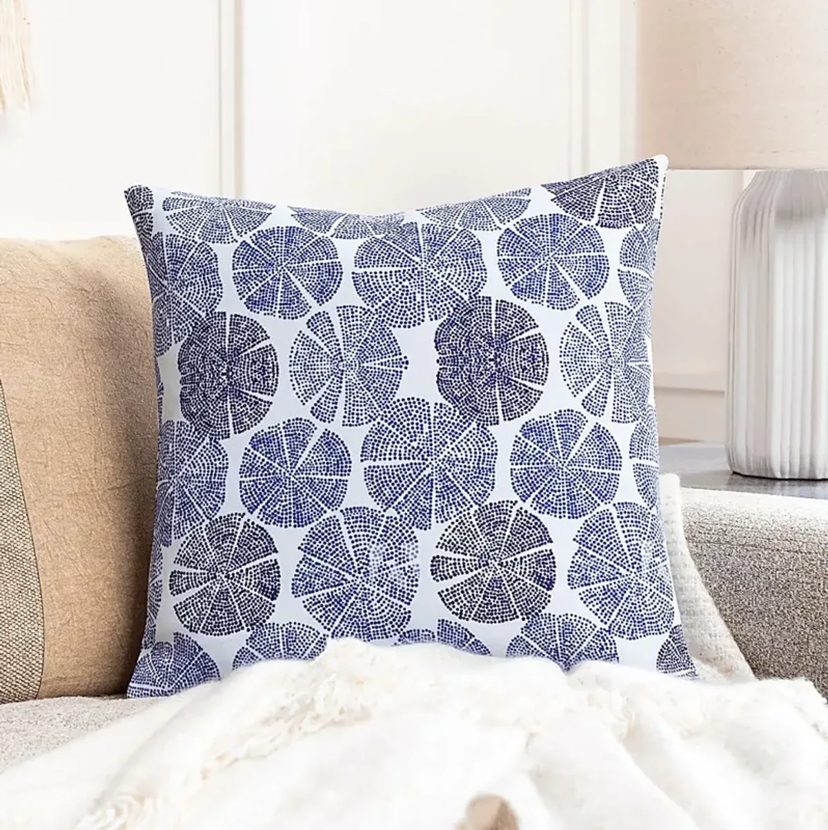 Raina Blue Accent Pillow