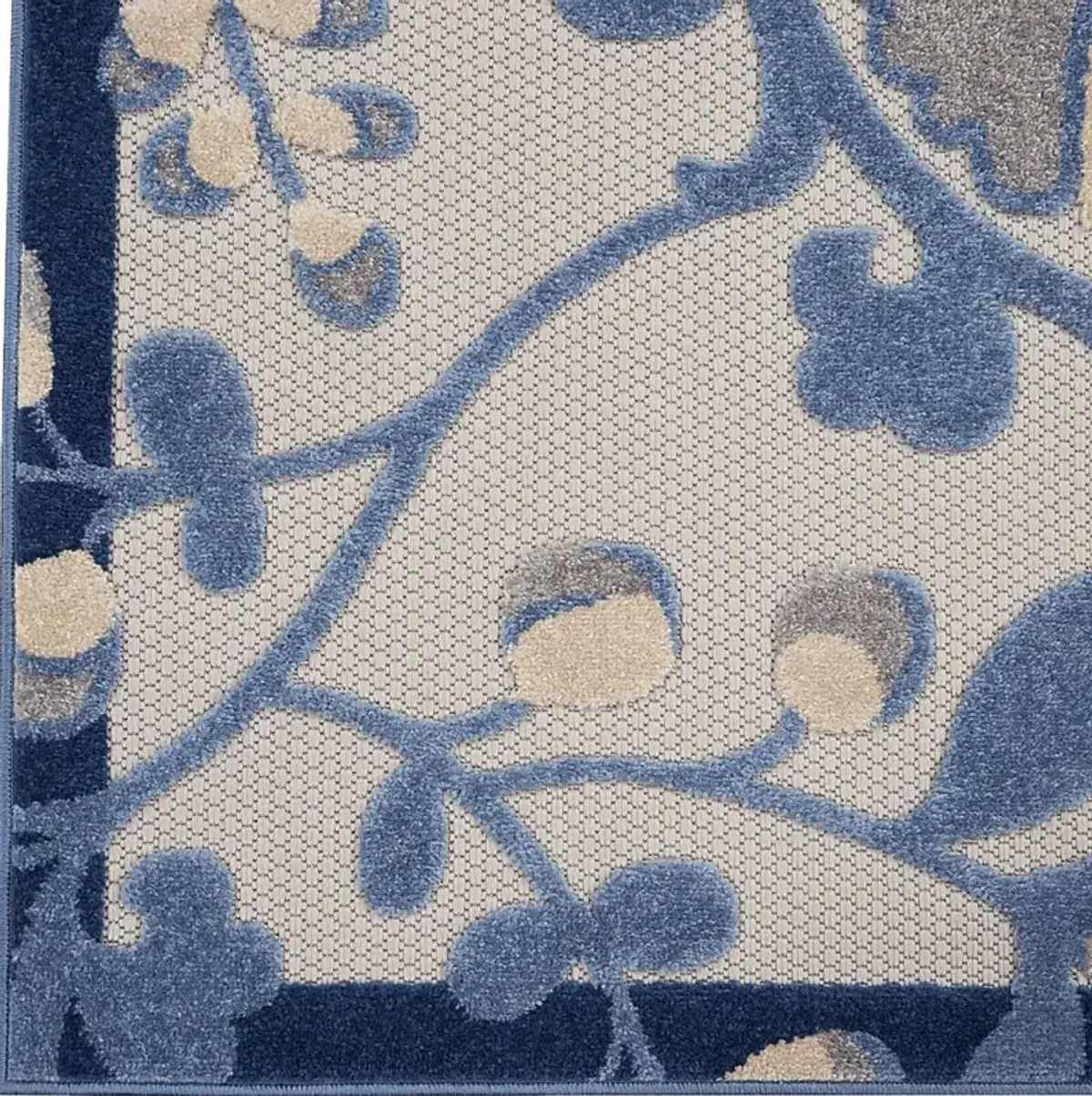 Jordonia Blue/Gray 5'3 x 7'5 Indoor/Outdoor Rug