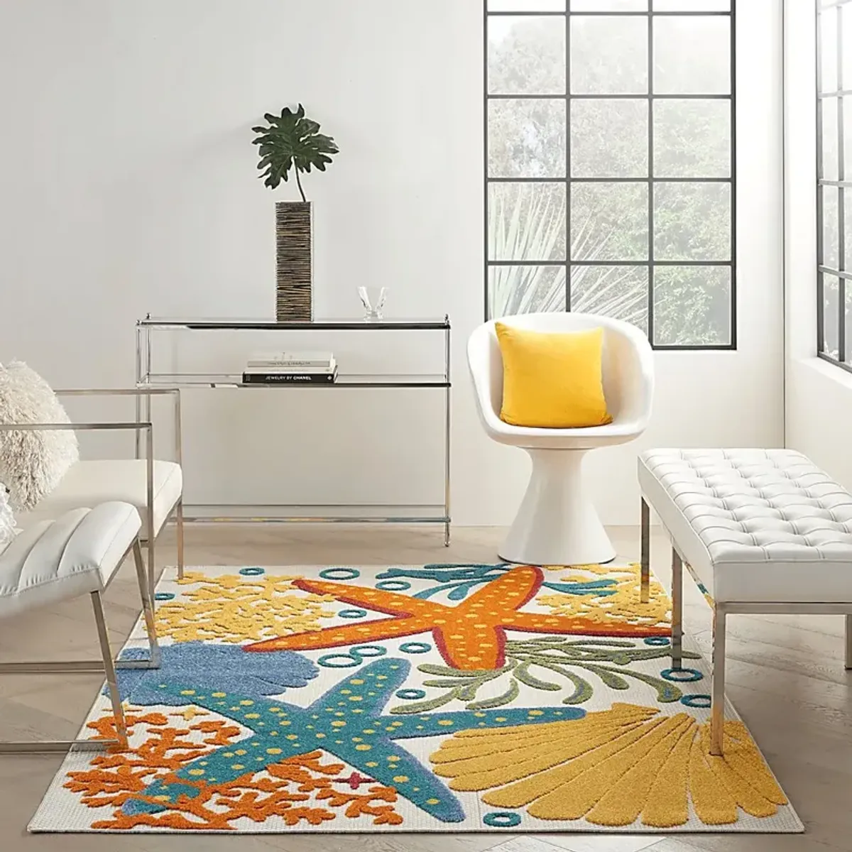 Tempany Multi 5'3 x 7'5 Indoor/Outdoor Rug