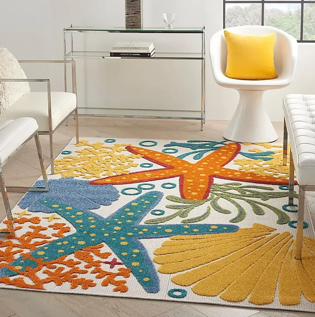 Tempany Multi 5'3 x 7'5 Indoor/Outdoor Rug