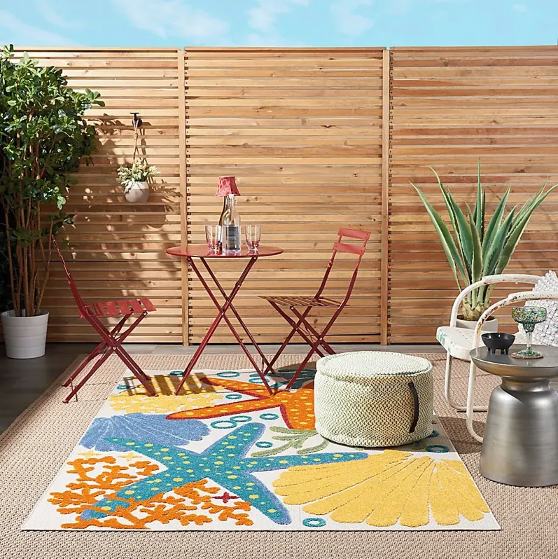 Tempany Multi 5'3 x 7'5 Indoor/Outdoor Rug