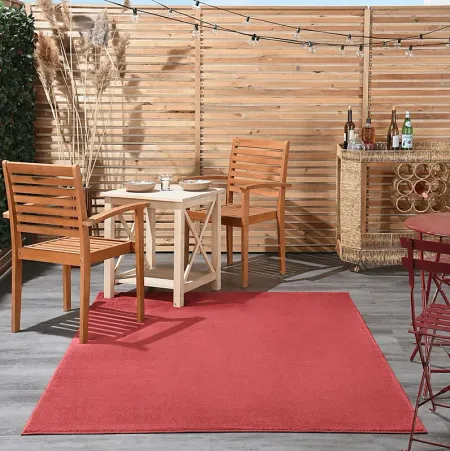 Easthagen Red 5' x 7' Indoor/Outdoor Rug