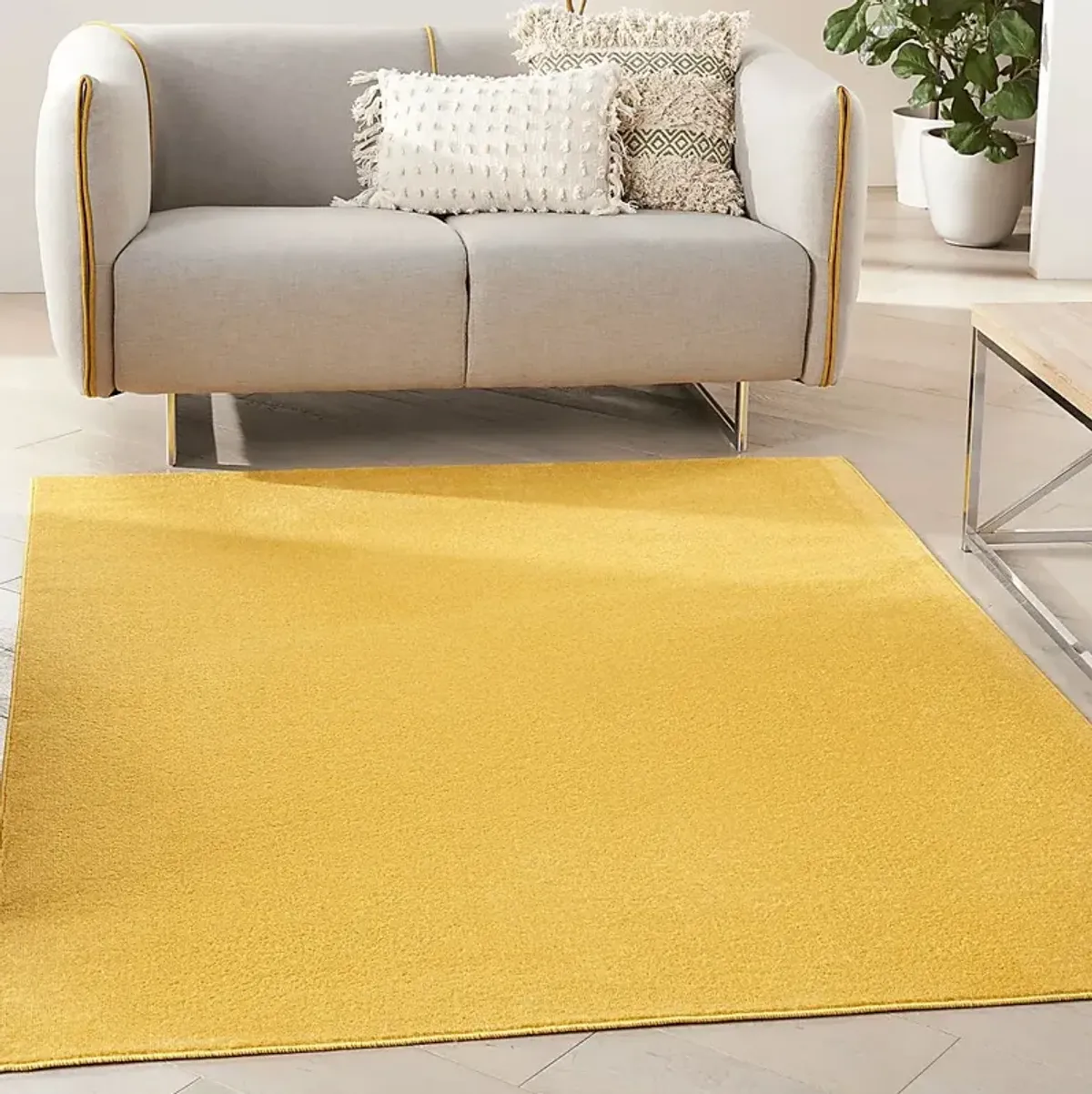 Easthagen Yellow 5' x 7' Indoor/Outdoor Rug