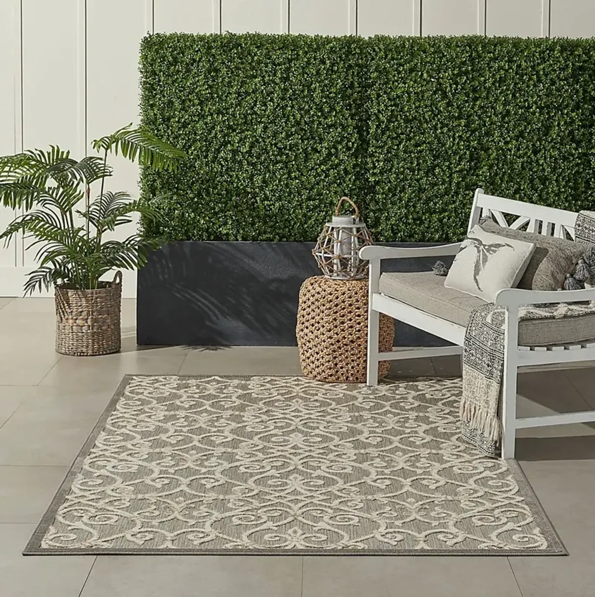 Drayce Natural 5'3 x 7'5 Indoor/Outdoor Rug