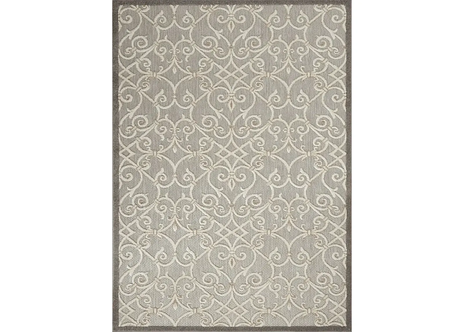 Drayce Natural 5'3 x 7'5 Indoor/Outdoor Rug