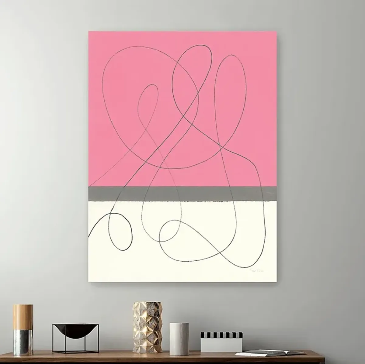 Creative Curves Pink Artwork