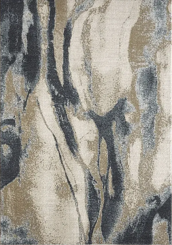 Maidrose Ivory/Blue 5'3 x 7'7 Rug