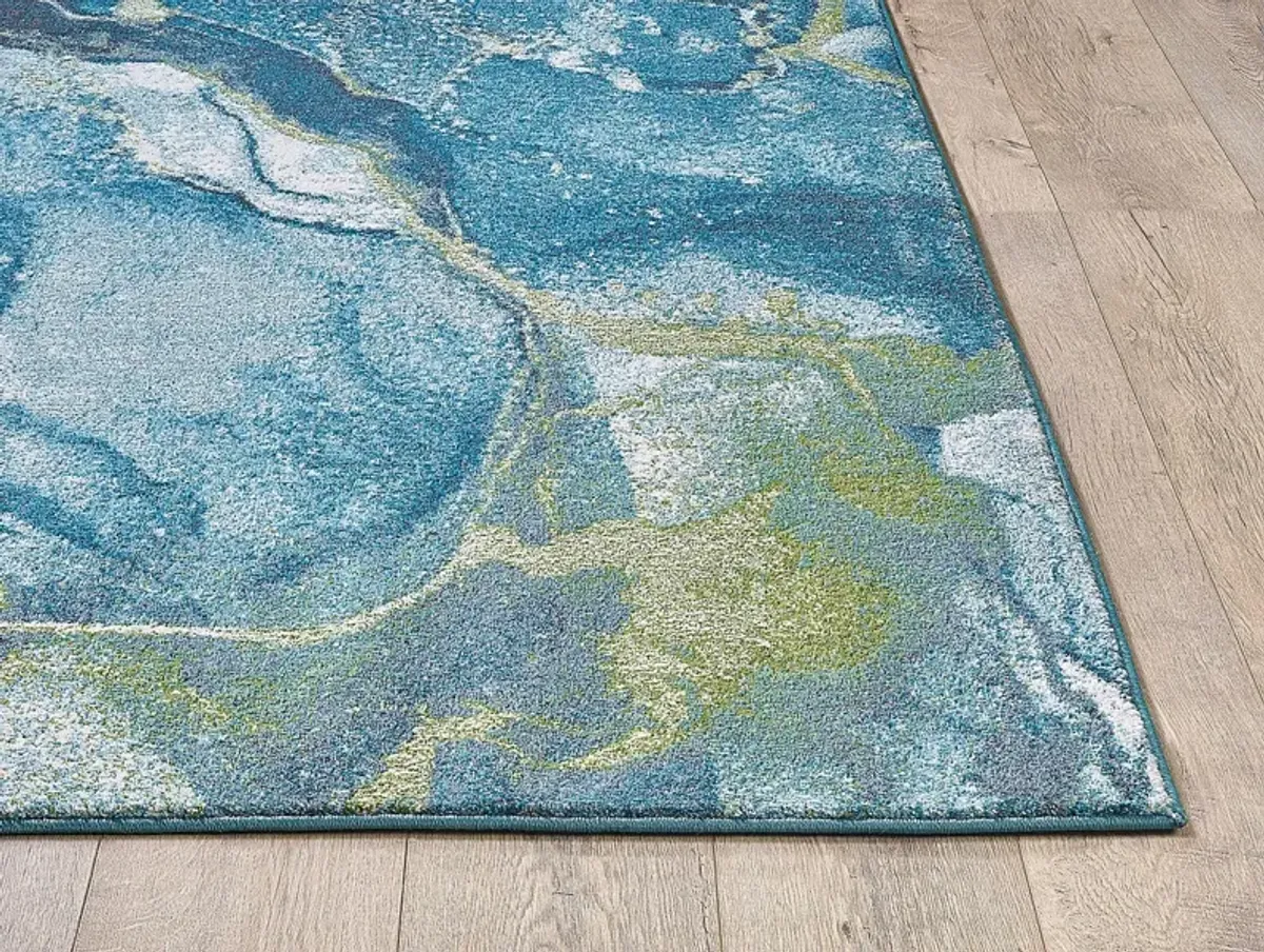 Sutnia Blue 6'7 x 9'6 Rug