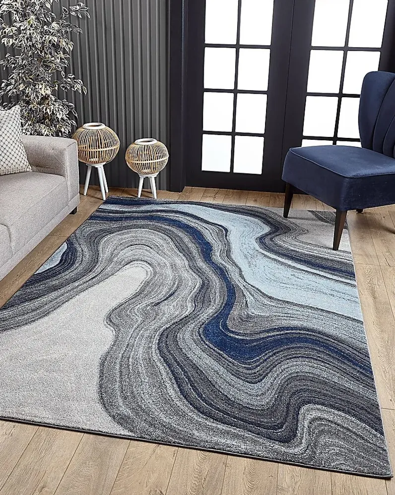 Maranigan Blue/Gray 5'3 x 7'7 Rug