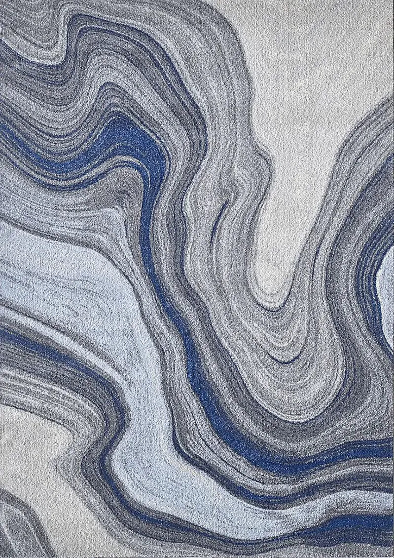 Maranigan Blue/Gray 5'3 x 7'7 Rug