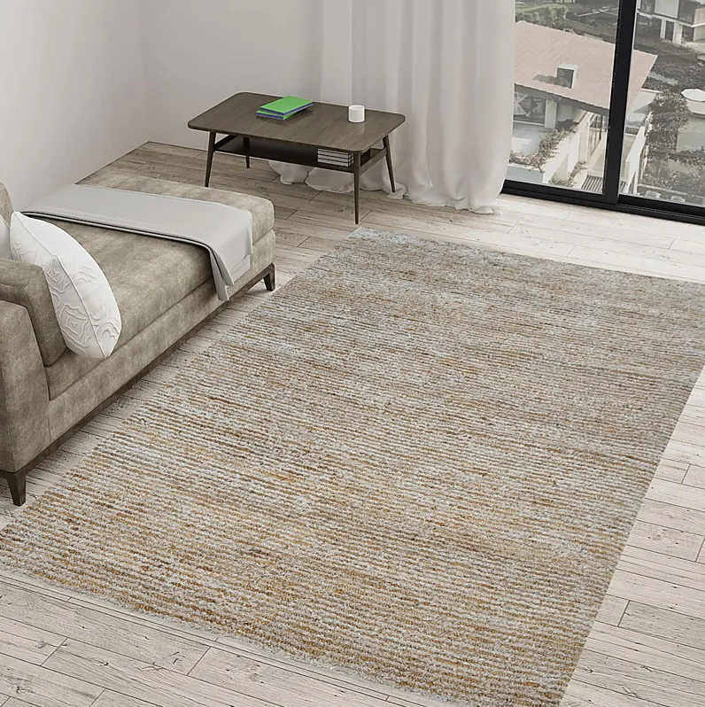 Kinipon Ivory/Natural 5' x 7' Rug