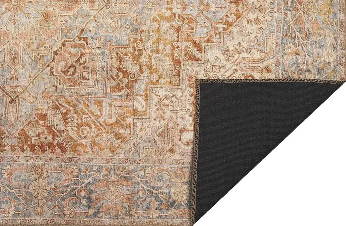 Lourcola Rust 5' x 7'6 Rug