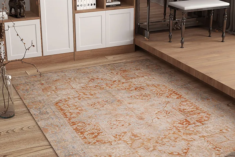 Lourcola Rust 5' x 7'6 Rug