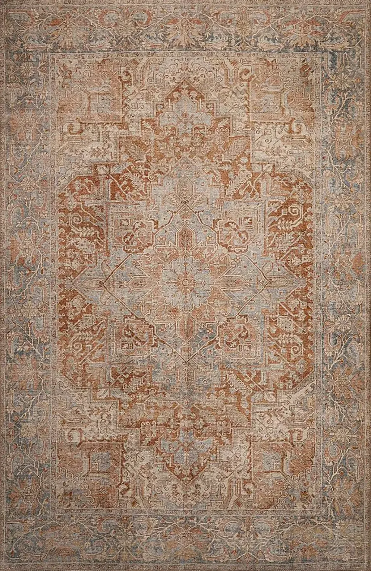 Lourcola Rust 5' x 7'6 Rug