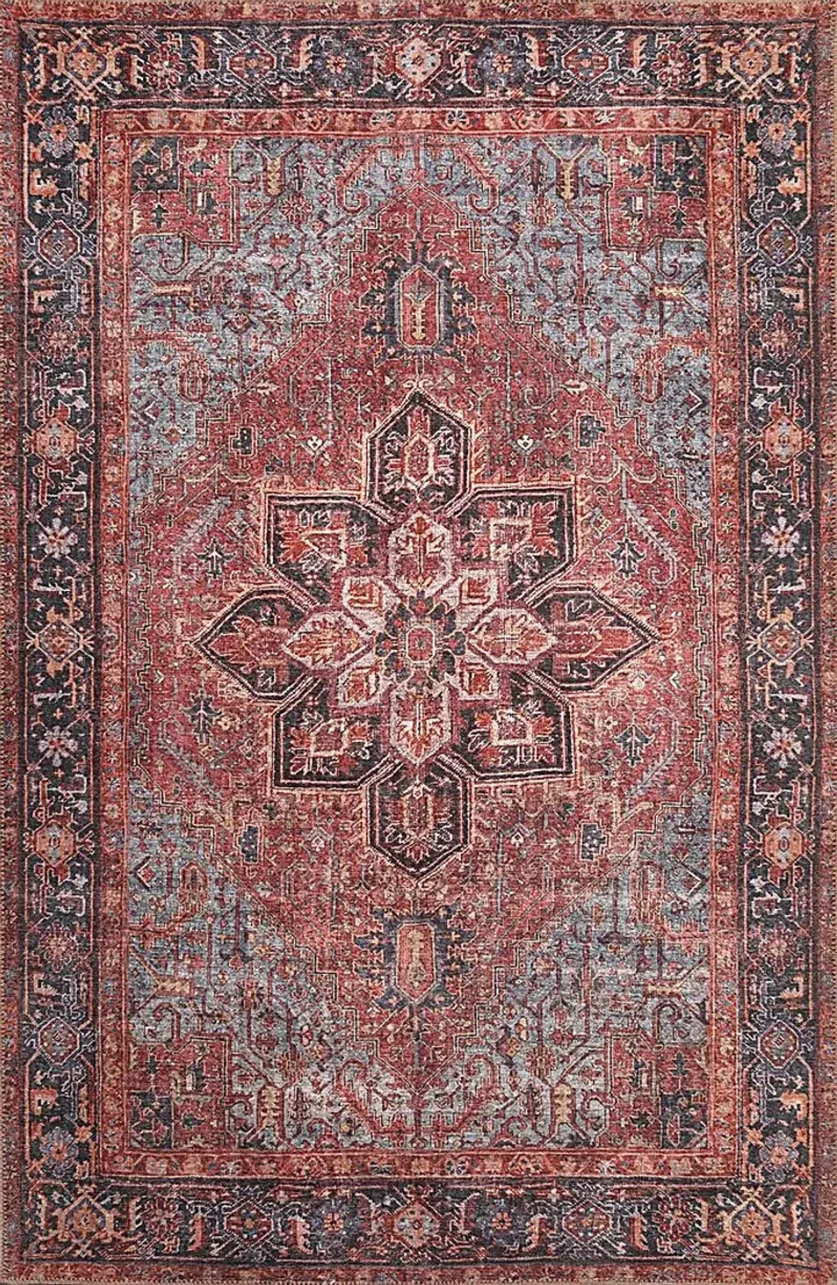 Mulvista Red 5' x 7'6 Rug