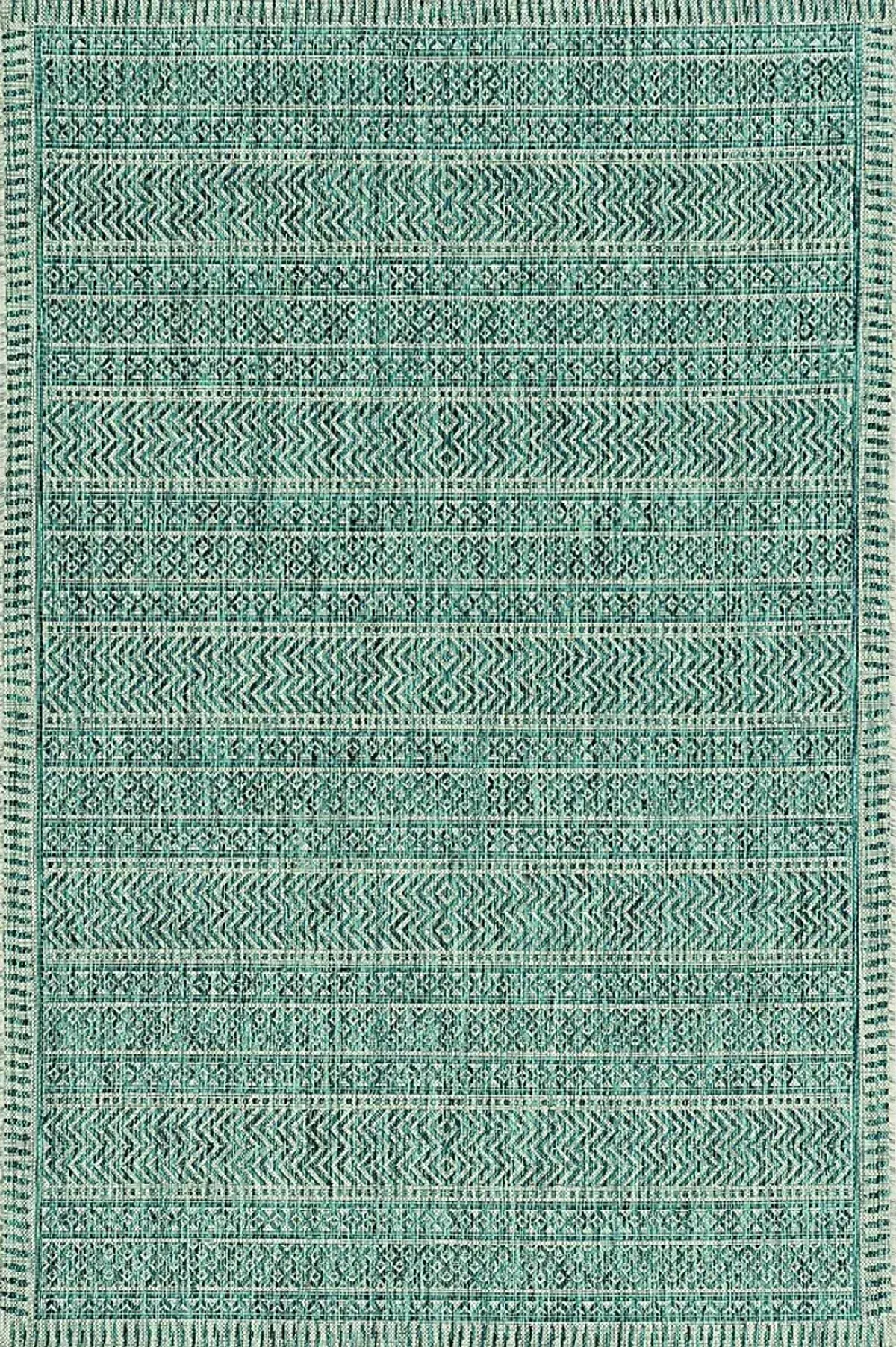 Gallanlis Teal 5'3 x 7'7 Indoor/Outdoor Rug