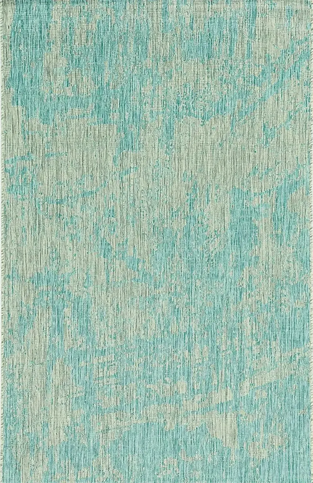 Naiming Teal 5'3 x 7'7 Indoor/Outdoor Rug